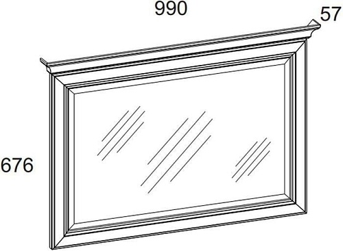 Anrex Monako 90 (сосна винтаж/дуб анкона)