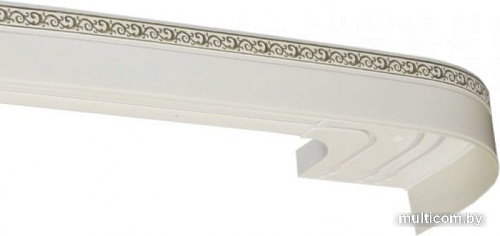 Карниз для штор Legrand Галант Neo Флора 48066720 (3 м, белый глянец)