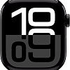 Умные часы Apple Watch Series 10 42 мм (алюминиевый корпус, черный/черный, спортивный силиконовый ремешок S/M)