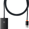 USB-хаб Baseus Lite Series 4-Port USB-A WKQX030101 (1 м, черный)