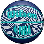 Баскетбольный мяч Wilson NBA DRV Plus Camo Indigo WZ3016102XB7 (7 размер)