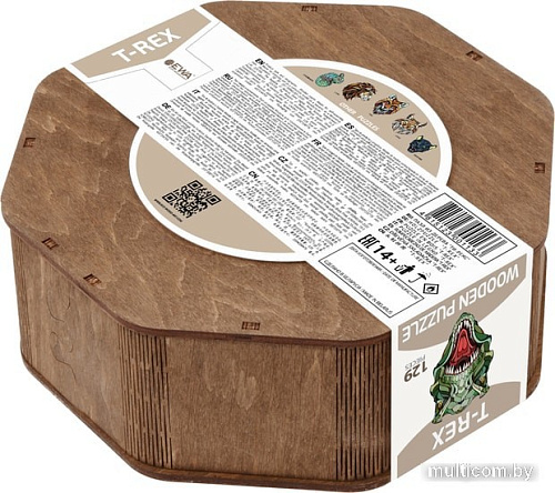 Головоломка EWA Ти-рекс в деревянной упаковке