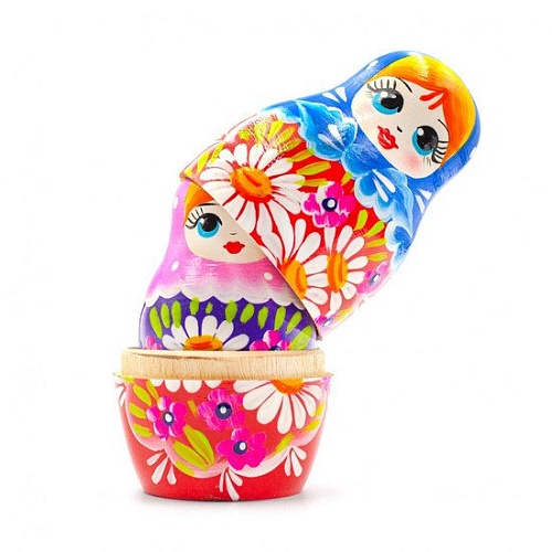 Развивающая игра Брестская Матрешка Разноцветная радужная (набор 5 шт)