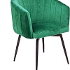 Стул AksHome Melon (зеленый велюр/черный)