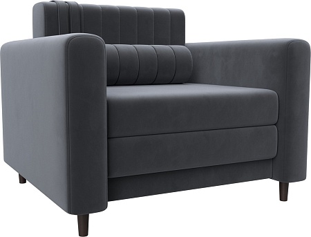 Кресло-кровать Лига диванов Лига-070 132559 (велюр Seven 17 серый)