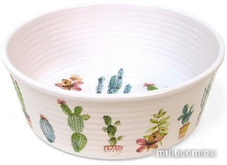 Миска TarHong Cactus PDR5085PBSC (белый с рисунком)