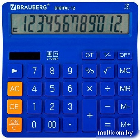 Калькулятор BRAUBERG Digital-12 272969 (синий)