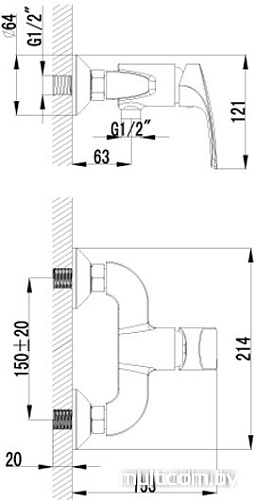 Смеситель Lemark Plus Shape [LM1703C]