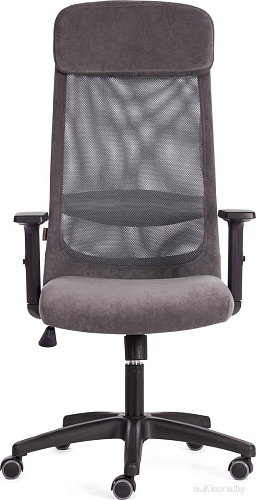 Офисное кресло TetChair Profit Plt флок/ткань (серый)