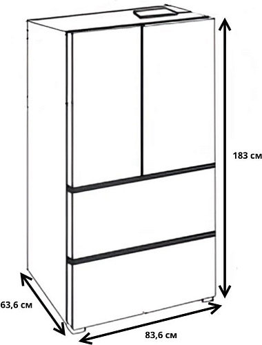 Холодильник Meferi MFR83IX Total No Frost French Door Comfort
