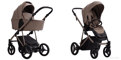Универсальная коляска BEBETTO Pelpasso 2в1 Pro (04 Kaszmir/светло-бежевая кожа)