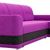 Угловой диван Mebelico Честер 61119 (правый, вельвет, фиолетовый/черный)