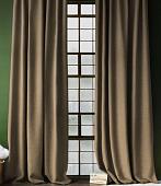 Комплект штор Pasionaria Джерри 400x230 (2 шт, капучино)