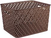 Корзина Альтернатива Плетенка М3490 (коричневый)