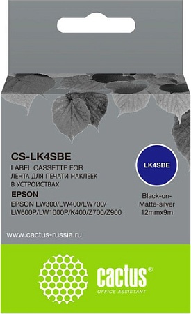 Картридж CACTUS CS-LK4SBE (аналог Epson LK4SBE)