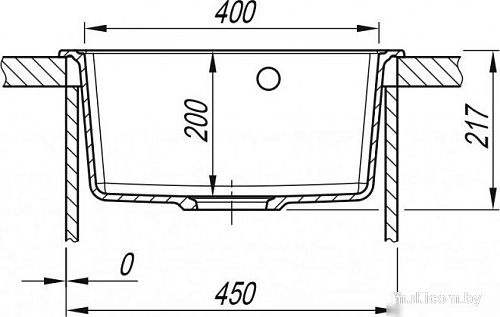 Кухонная мойка ARFEKA Dalago 47 (серый)
