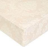 Постельное белье Миланика Жемчуг на резинке 140x200 (поплин-жаккард)
