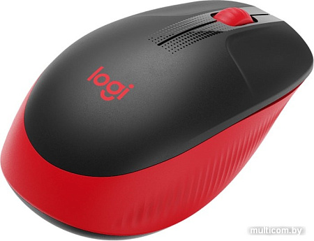 Мышь Logitech M190 (черный/красный)