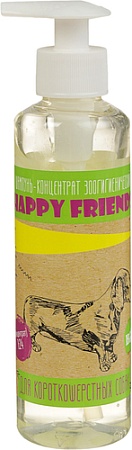 Концентрат шампуня Happy Friends для короткошерстных собак 240 мл