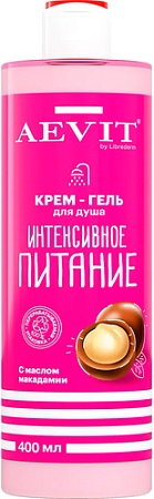 Librederm Крем-гель для душа Aevit Интенсивное питание с маслом макадамии 400мл