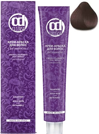 Крем-краска для волос Constant Delight Crema Colorante с витамином С 5/1 светло-коричневый сандре