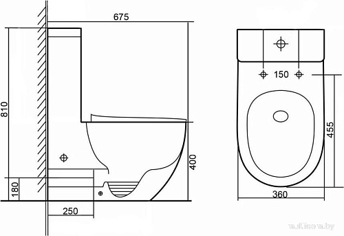 Унитаз напольный Grado GD-5203R
