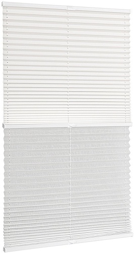 Плиссе Delfa Basic Uni СПШ-3116/3504 Plain Transparent (34x160, белый/белый)