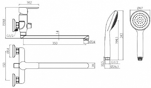 Смеситель Damixa Scandi Start HFSS95000