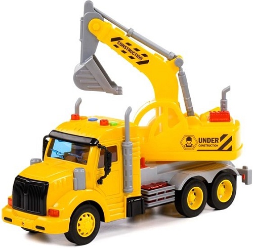 Полесье Профи Автомобиль-экскаватор инерционный 86440