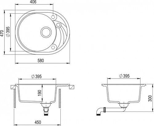 Кухонная мойка Aquasanita Clarus SR102AW (cerrus 120)