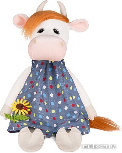 Классическая игрушка Maxitoys Luxury Коровка Глаша в платье с цветочком MT-MRT022011-28