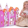 Кукольный домик Krasatoys Замок Джульетты с мебелью 000261 (белый/розовый)
