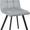 Стул Listvig Фин (camaro 09 светло-серый/черный)