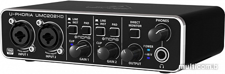 Аудиоинтерфейс BEHRINGER U-Phoria UMC202HD