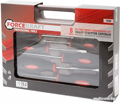 Набор отверток ForceKraft FK-7008 (8 предметов)