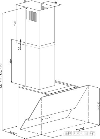 Кухонная вытяжка Simfer 8658 SM
