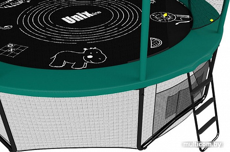 Батут Unix Line Supreme Game 14ft (зеленый)