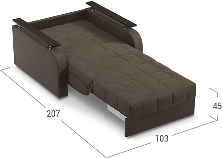 Кресло-кровать Moon Trade Карина 044 002598 (коричневый)