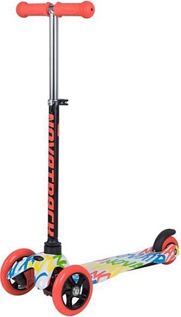 Самокат Novatrack Disco-kids 120H.DISCOKIDS.WMC8 (белый/оранжевый)