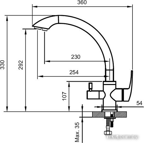 Смеситель Ahti Kemi KM803015