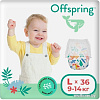Трусики-подгузники Offspring L 9-14кг Джунгли (36 шт)