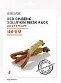 Lebelage Маска для лица тканевая Red Ginseng Solution Mask Питательная 25 г