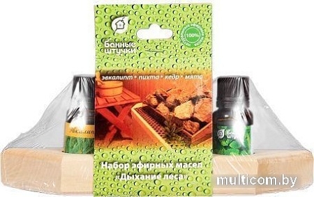 Банные штучки Набор эфирных масел Дыхание леса 32156 4x15 мл