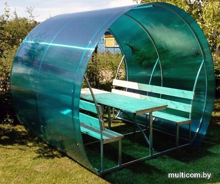 Беседка Велес Пион (3м, бирюзовый)