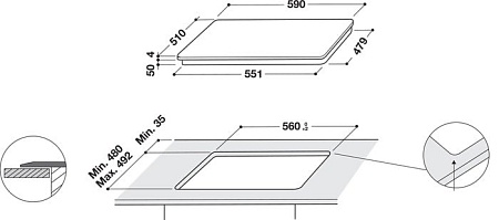 Варочная панель Whirlpool WL S5360 BF/W
