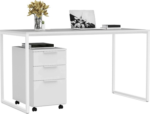 Стол Crafto Фауст Лофт 01 138x70x75 (белый)