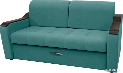 Диван Сириус Лидер-3 НПБ 185x110 (Eva 28 велюр зеленый)