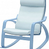 Кресло-качалка Ikea Поэнг (березовый шпон/глосе светло-бежевый) 592.816.92