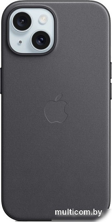 Чехол для телефона Apple MagSafe FineWoven Case для iPhone 15 (черный)