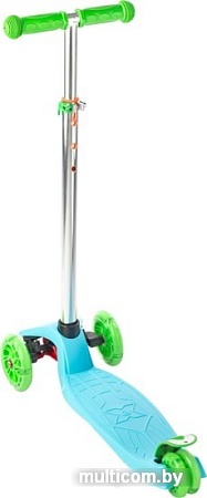 Самокат Sundays KB02D (голубой/зеленый)